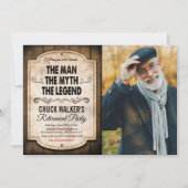 伝説の男の引退招待状 招待状 (正面)