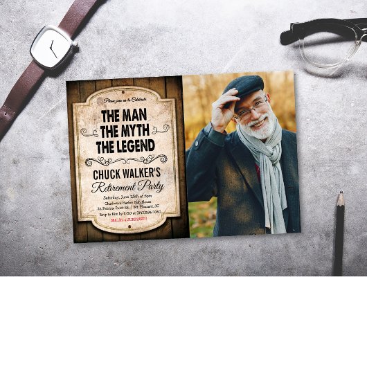 伝説の男の引退招待状 招待状