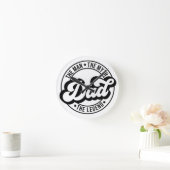 伝説の男の神話パパ父ダダダ ラウンド壁時計 (ホーム)