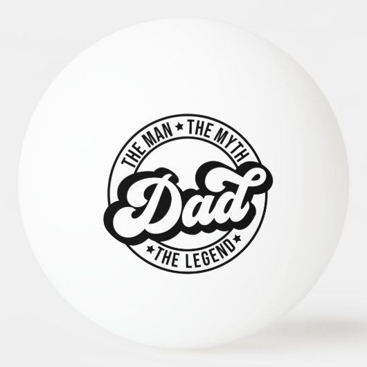 伝説の男の神話パパ父ダダダ 卓球ボール (正面)