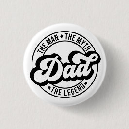 伝説の男の神話パパ父ダダダ 缶バッジ