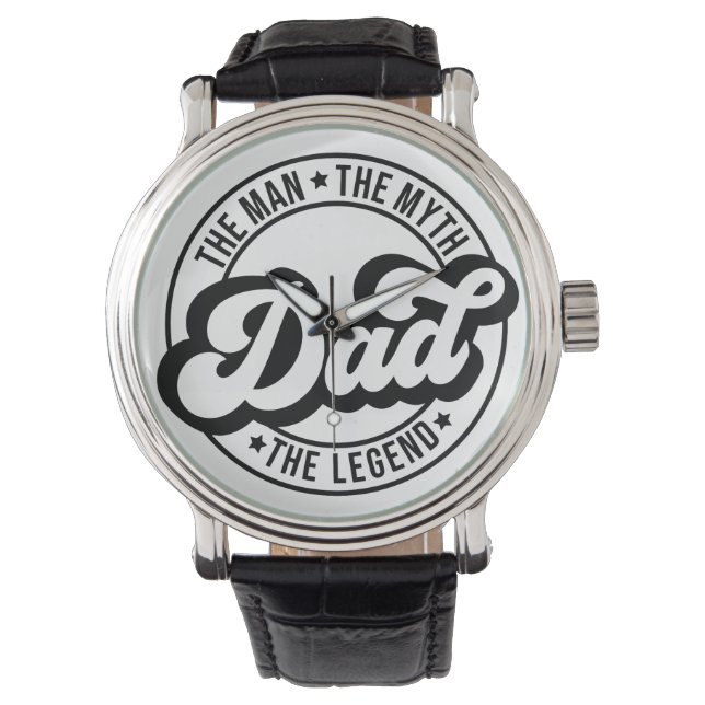 伝説の男の神話パパ父ダダダ 腕時計 (正面)