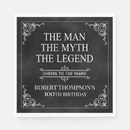 伝説の男の100歳の誕生日 スタンダードランチョンナプキン