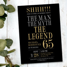 伝説の男の65歳の誕生日おめでとう