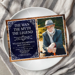伝説の男の80歳の誕生日サプライズ 招待状