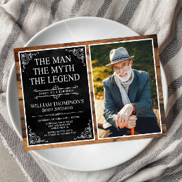 伝説の男の80歳の誕生日サプライズ 招待状