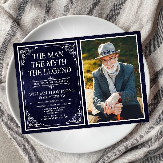 伝説の男の80歳の誕生日 招待状