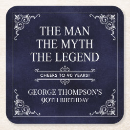 伝説の男の85歳の誕生日 スクエアペーパーコースター
