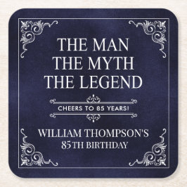 伝説の男の85歳の誕生日 スクエアペーパーコースター
