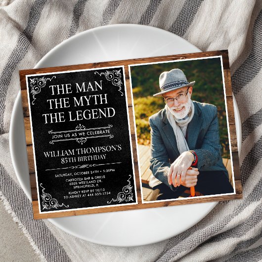 伝説の男の85歳の誕生日 招待状