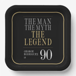 伝説の男の90歳の誕生日 ペーパープレート