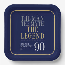 伝説の男の90歳の誕生日 ペーパープレート