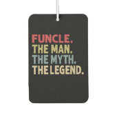 伝説の男を役に立てる |ギフトおじさん カーエアーフレッシュナー (正面)