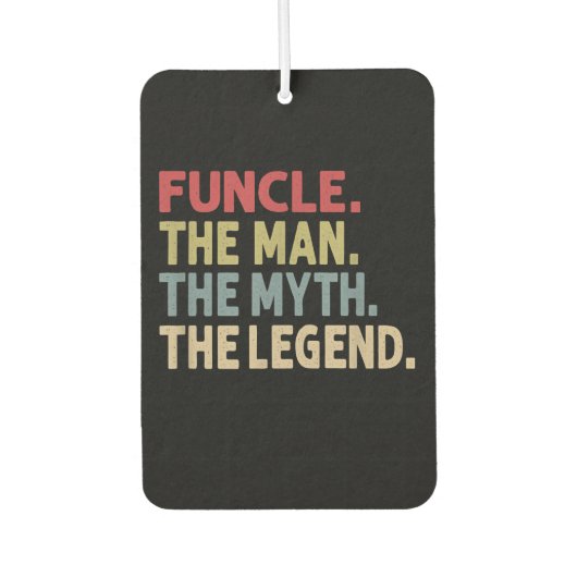 伝説の男を役に立てる |ギフトおじさん カーエアーフレッシュナー (正面)