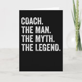 伝説の男を指導するおもしろい カード (正面)