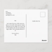 伝説の男パパ父クールの日 ポストカード (裏面)