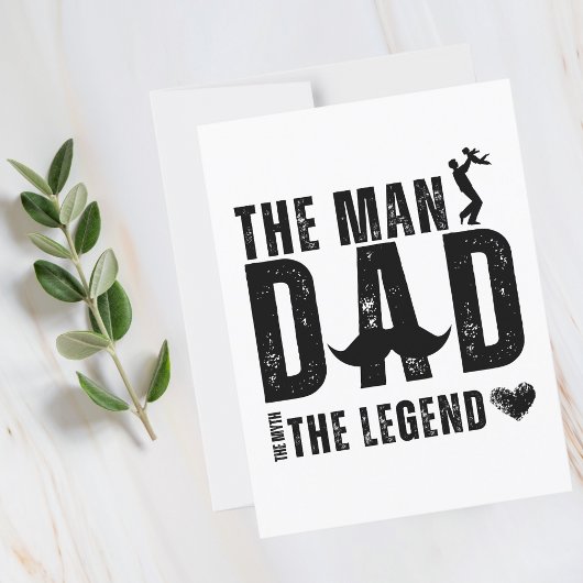 伝説の男パパ父クールの日 ポストカード
