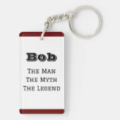 伝説の男パーソナライズされた キーホルダー (裏面)