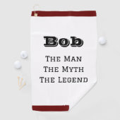 伝説の男パーソナライズされた ゴルフタオル (インサイチュ)