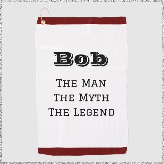 伝説の男パーソナライズされた ゴルフタオル