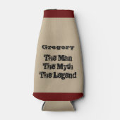 伝説の男パーソナライズされた ボトルクーラー (正面)