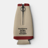 伝説の男パーソナライズされた ボトルクーラー (裏面)