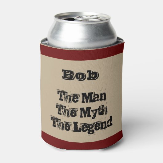 伝説の男パーソナライズされた 缶クーラー (缶正面)