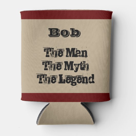 伝説の男パーソナライズされた 缶クーラー (正面)