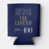 伝説の男100誕生日 缶クーラー (正面)