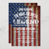 伝説の男7月4日の誕生日 招待状 (正面/裏面)