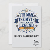 伝説の男 | カスタム父の日 カード (正面)