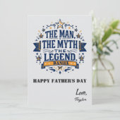 伝説の男 | カスタム父の日 カード (スタンド正面)