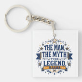 伝説の男 | カスタム父の日 キーホルダー (正面)