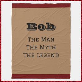 伝説の男 フリースブランケット