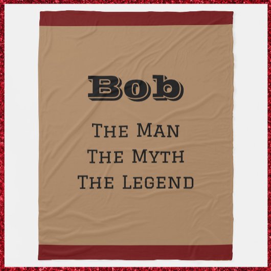 伝説の男 フリースブランケット