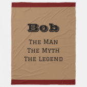 伝説の男 フリースブランケット (正面)