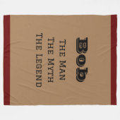 伝説の男 フリースブランケット (正面(横))