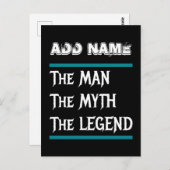 伝説の男 ポストカード (正面/裏面)