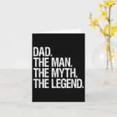 伝説の男 笑える父の日ギフト カード (黄色い花)