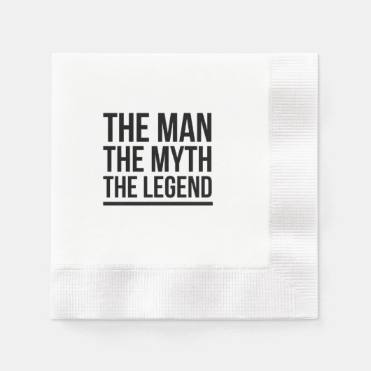 伝説の男 縁ありカクテルナプキン (正面)