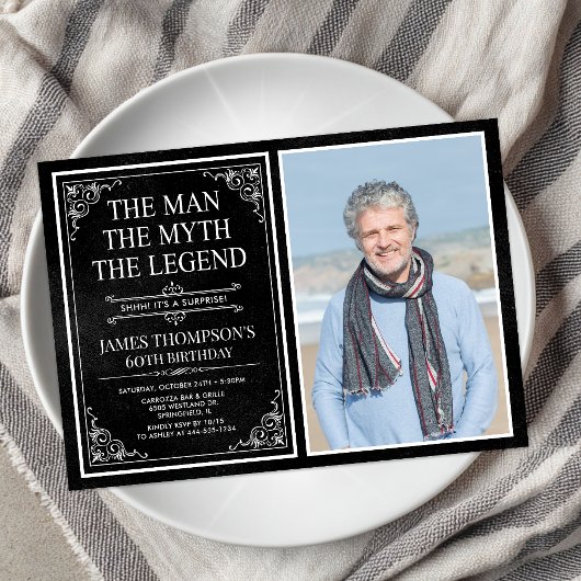 伝説の男 誕生日サプライズ60歳 招待状