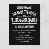 伝説の男 誕生日最高！ ポストカード (正面)
