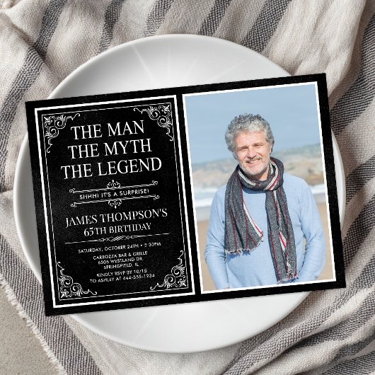 伝説の男 誕生祭 60歳のお祝い 招待状