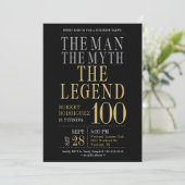 伝説の男 誕生100年お祝いのサプライズ 招待状 (スタンド正面)