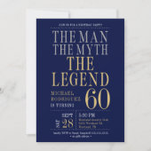 伝説の男 誕生60周年記念フォト 招待状 (正面)