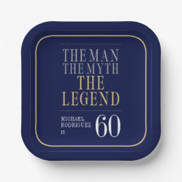 伝説の男 誕生60周年記念 ペーパープレート