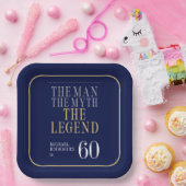 伝説の男 誕生60周年記念 ペーパープレート (パーティー)