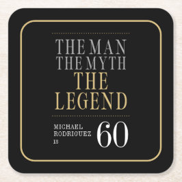 伝説の男 誕生60周年 スクエアペーパーコースター