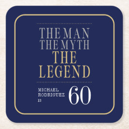 伝説の男 誕生60周年 スクエアペーパーコースター