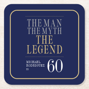 伝説の男 誕生60周年 スクエアペーパーコースター